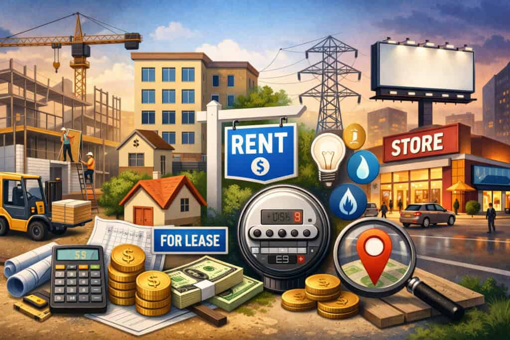 Facility and location costs: rent, build-out, utilities, and the cost of being visible