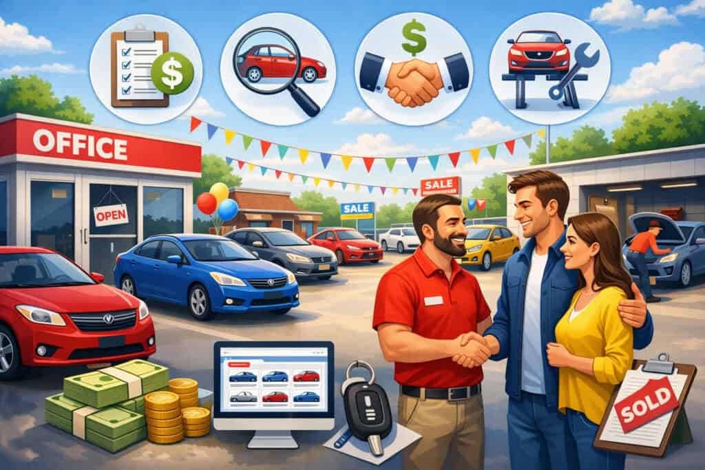 Independent used-car dealership automotive business model