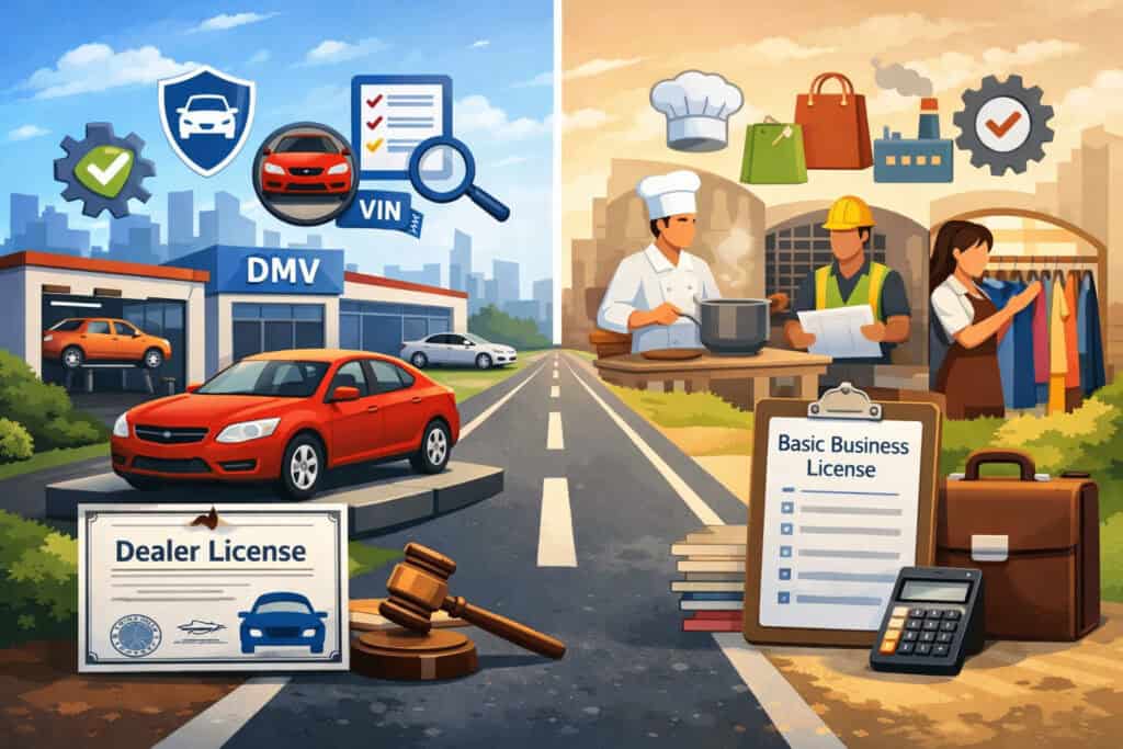 Why automotive business licensing requirements are different from most industries