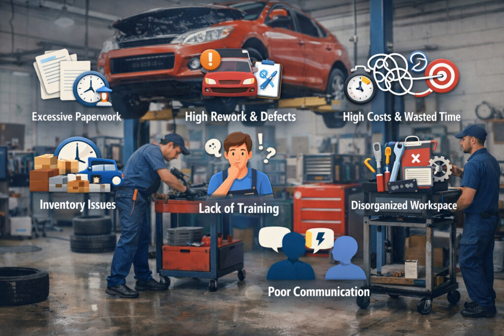 Common Problems in Auto Repair Shops (Where Lean Six Sigma Helps Most)