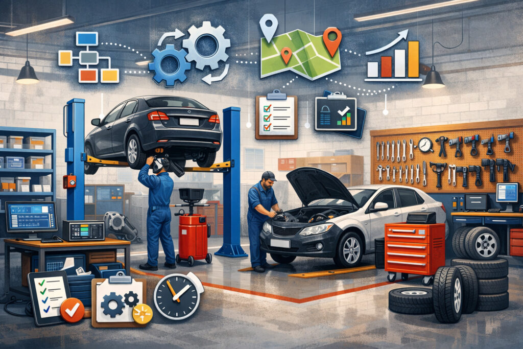 Improving Workflow in Your Auto Repair Workshop Through Systems and Zones
