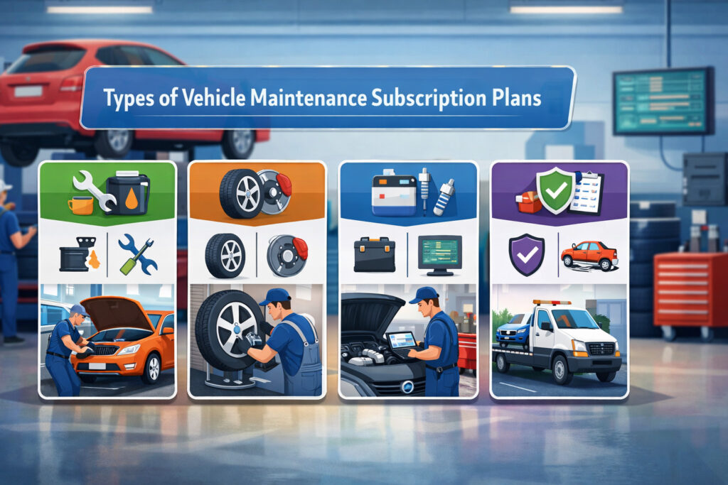Types of Monthly Vehicle Maintenance Subscription Plans