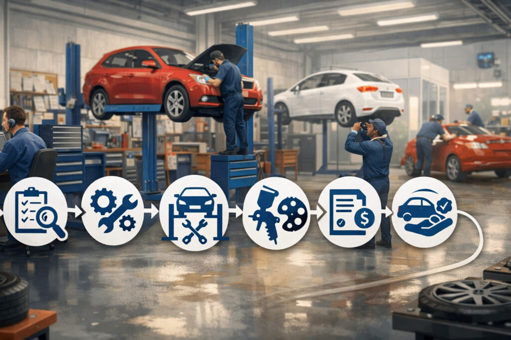 Understanding Workshop Flow in an Auto Repair Shop