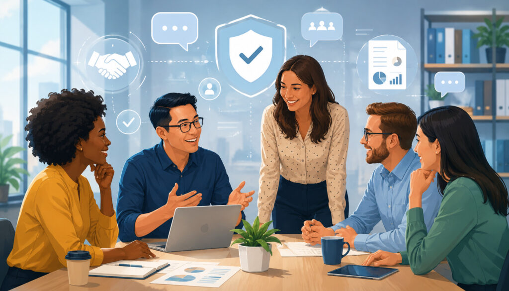 Transparent communication building business trust