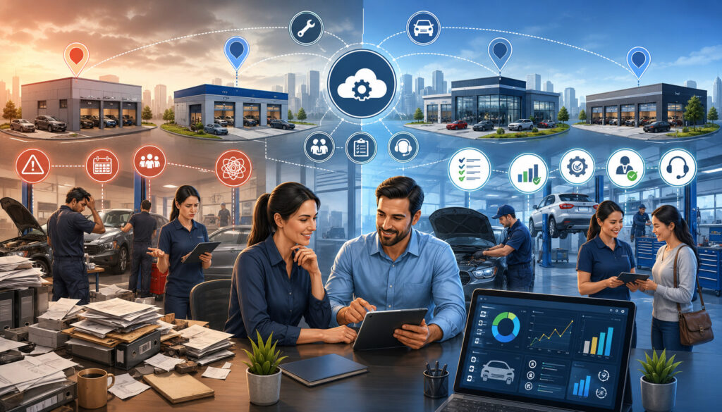 Multi-location automotive business management showing common mistakes and best practices